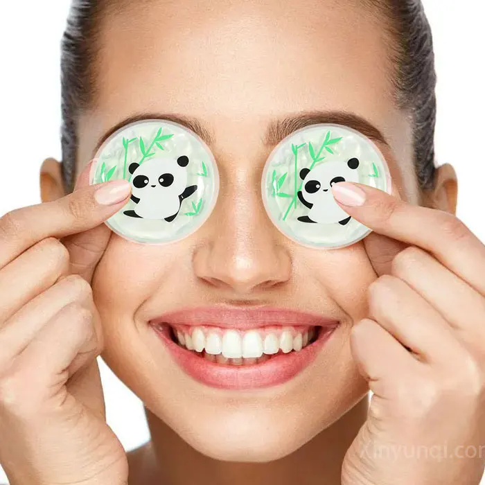 Cute kids women panda reusable custom hot cold packs gel ice pack eye sleeping cover pads mask