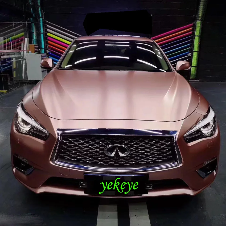 Car color changing film The whole car body color changing electro-optic Rose gold film modified stickers
