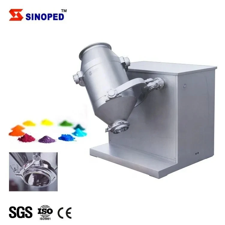 Automatic Chemical 3d mixing machine 3d powder mixer lab dry powder blender tumbler three-dimensional mixer