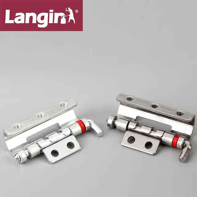 Langin  removable pin cabinet hinge with red shaft clamping ring