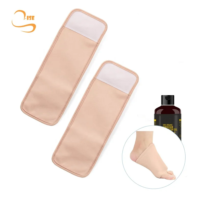 Leak Proof Soft Touch Reusable Organic Foot Castor Oil Wrap Promotes Circulation and Relieves Inflammation Adjustable Pads