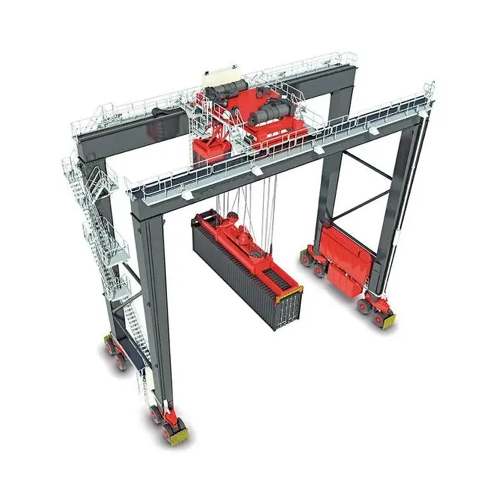 Chinese manufacturers port container crane 20 30 50ton customized Rubber Tyre Container Gantry Crane