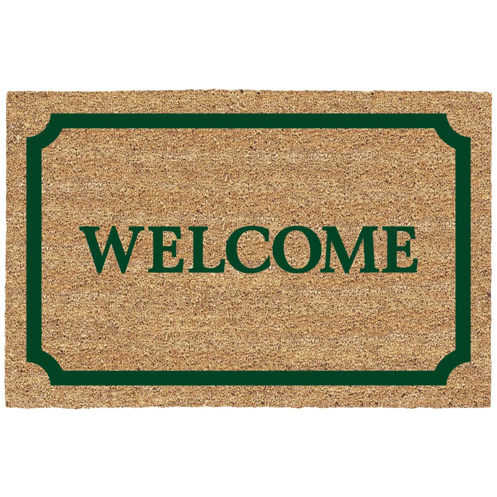 High Quality Plain Coir Door Mats PVC Mat Wholesale Custom Natural Coconut Palm Doormat