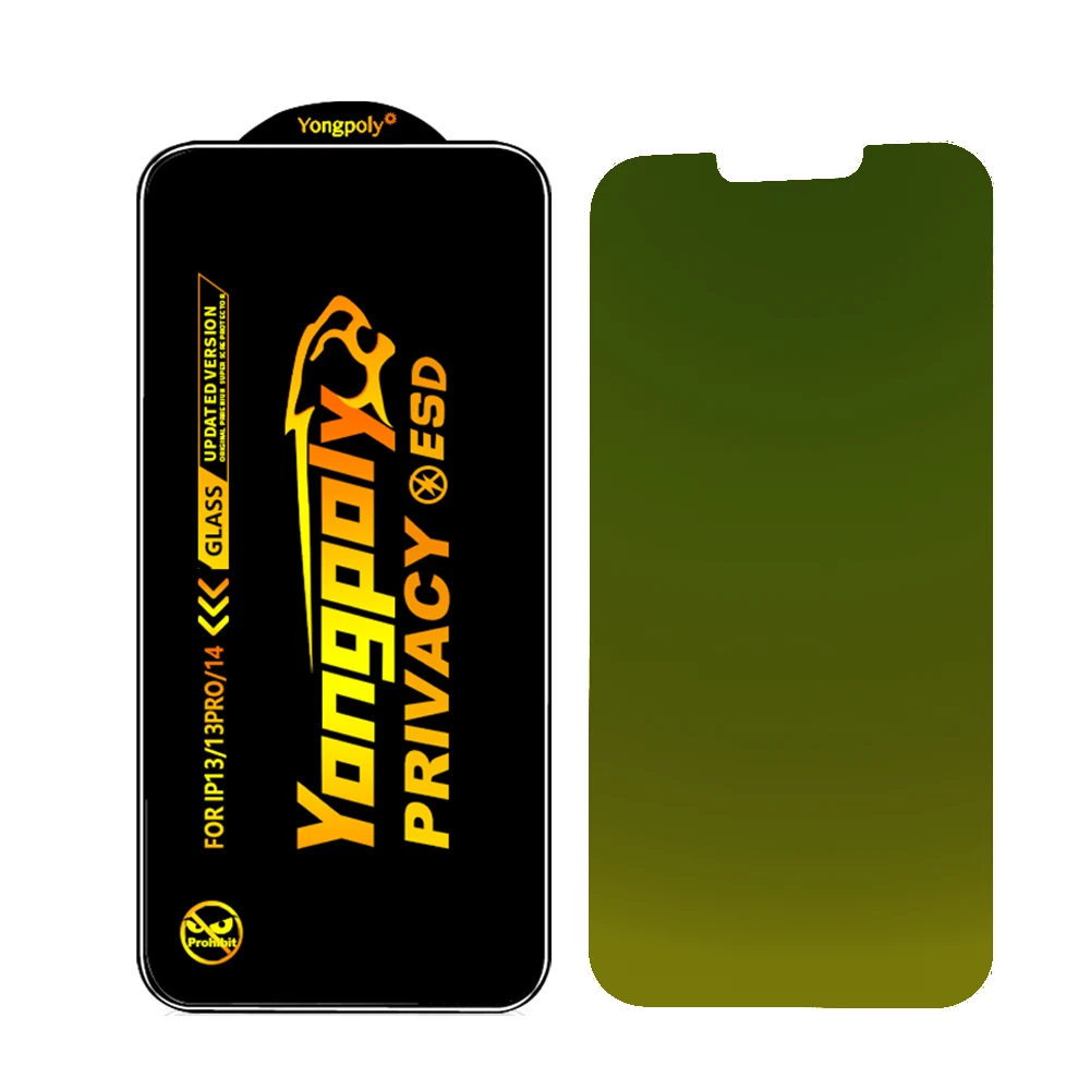 Privacy Tempered Glass Anti-Peeping Film 9H Hardness ESD Anti-scratch Anti-Spy Screen Protector Compatible For iPhone