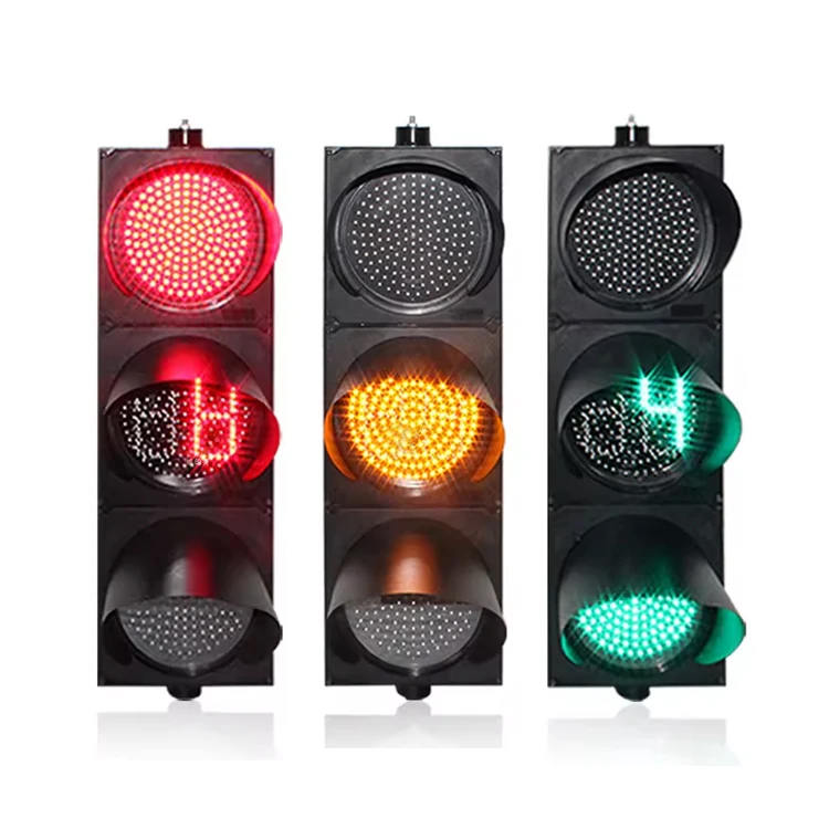 traffic signal flashing light traffic signal lights 300mm with countdown timer