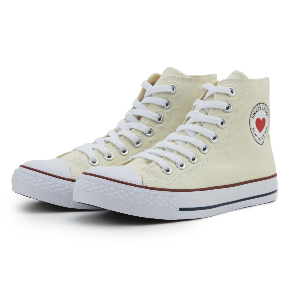Custom wholesale cheap plain blank white high top canvas shoes for men