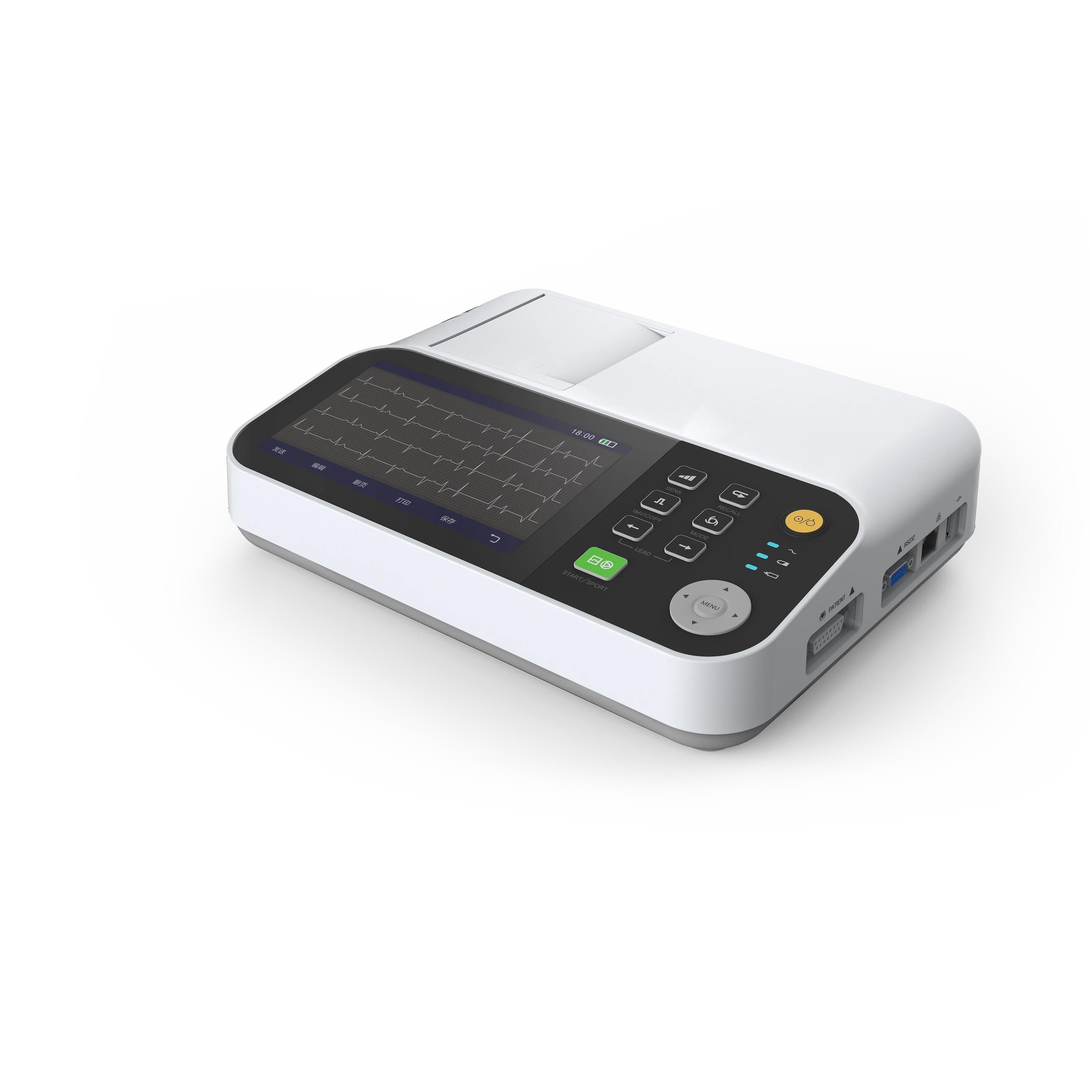 Hospital Clinic portable 12 lead ecg electrodes manufacturers machines monitor production ecg machine 6 channel