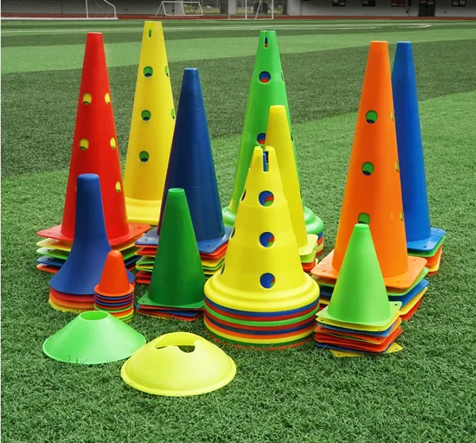 Wholesale Sports Plastic Marker cones Soccer Training Cones le disc cones sets playing field marker for Agility