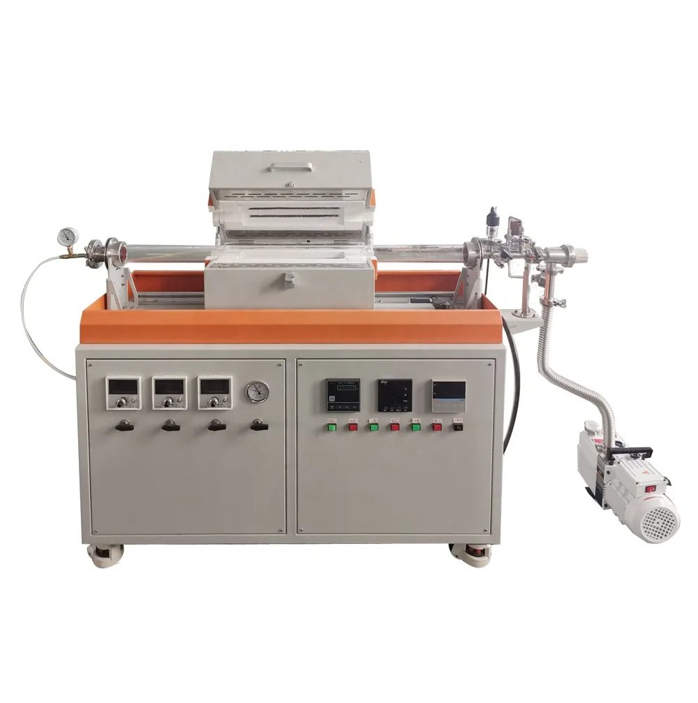 1200 1600 degree High Temperature Split Lab Quartz Tube Furnace, CVD Machine Furnace
