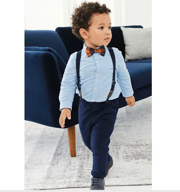 Children Gentleman Boy Outfits Boys Clothing Sets Autumn Kids Boy Clothes Suit 2pcs For 1-7T 20K085