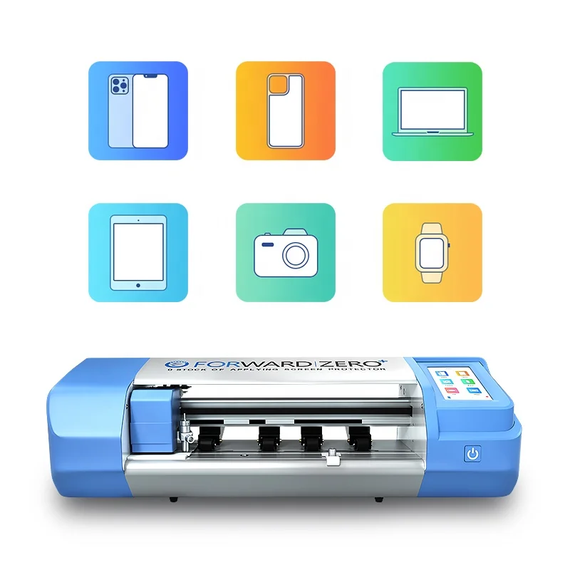 FORWARD Customized Fully Automatic ZERO+ Mobile Phone Screen Protector Cutting TPU Hydrogel Film Sticker Cut Plotter Machine