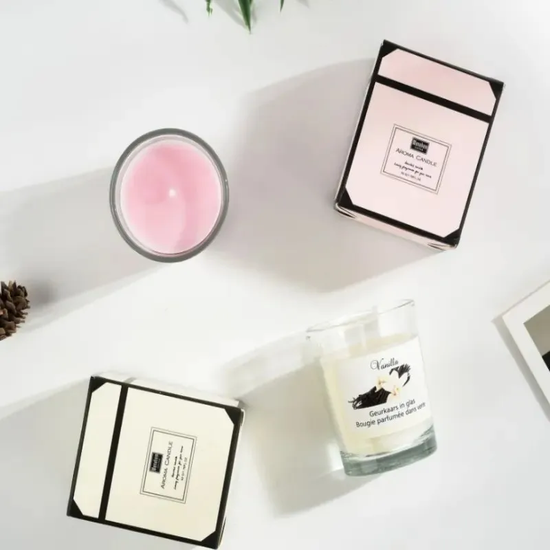 Wholesale Custom Logo Scented Soy Wax Candles New Fragrance Bougies Duftkerze For Christmas Ramadan New Year With Design Options