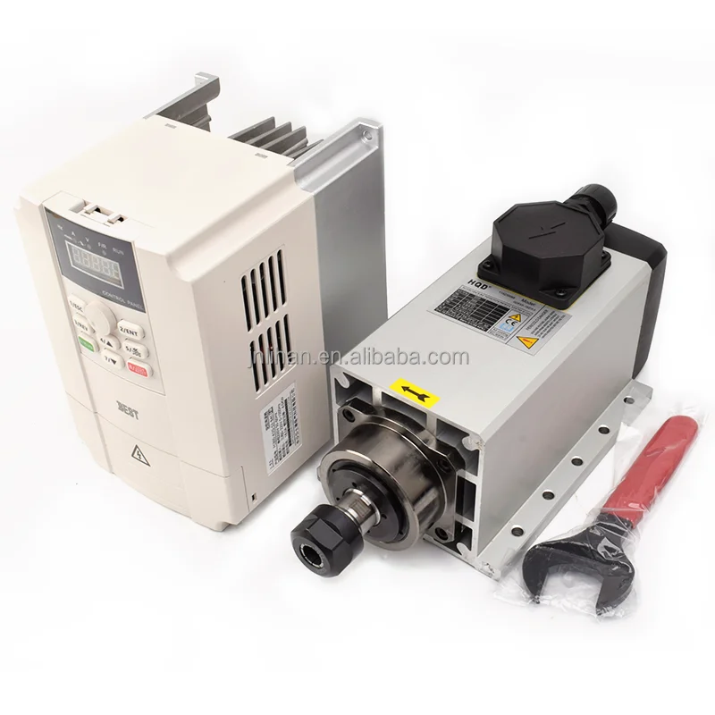 LIhan CNC Spindle GDF46-18Z/3.5 hqd electric spindle motor er25 air cooled spindle for cnc router