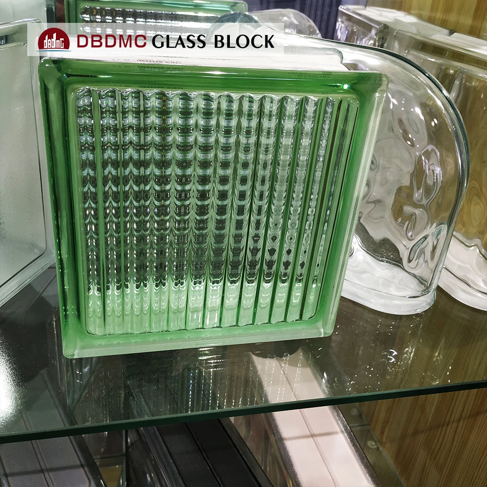 Multicolor transparent new design hollow glass block solid glass bricks