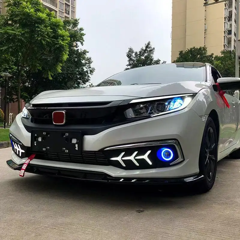 Factory LED Daytime Running Light for Honda Civic 2019 2020 2021 DRL Civic Fog Lamp Cover Light Head Light
