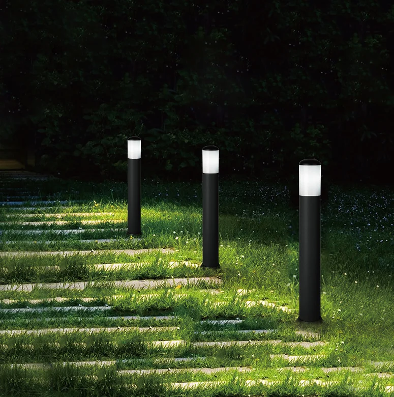 PL5001 50CM 12W 18W Led Lawn Pathyway  Waterproof IP54 Post Light modern Bollard Lighting Outdoor Bollard Garden Lights