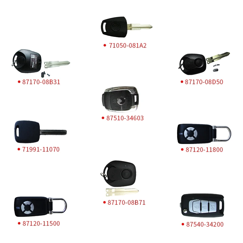 Car key for ssangyong chairman w actyon rexton kyron tivoli musso korando rodius car key cover remote key