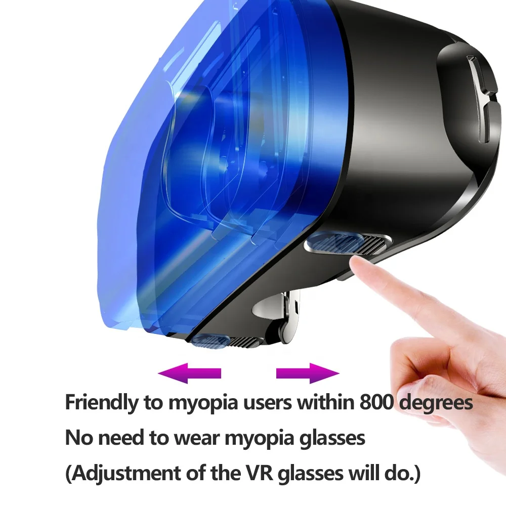 GTJ-vrx8pro 2022 New design Game Movie free vr headset vr / ar glasses all in one VR Glasses