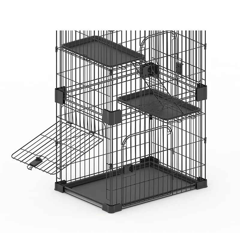 Pets New Inventions 2-Tier Cat Cage Cat House by carbon steel wire Custom
