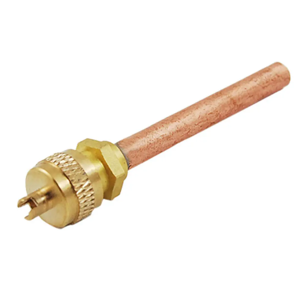 Low price brass refrigerant charging valve for air