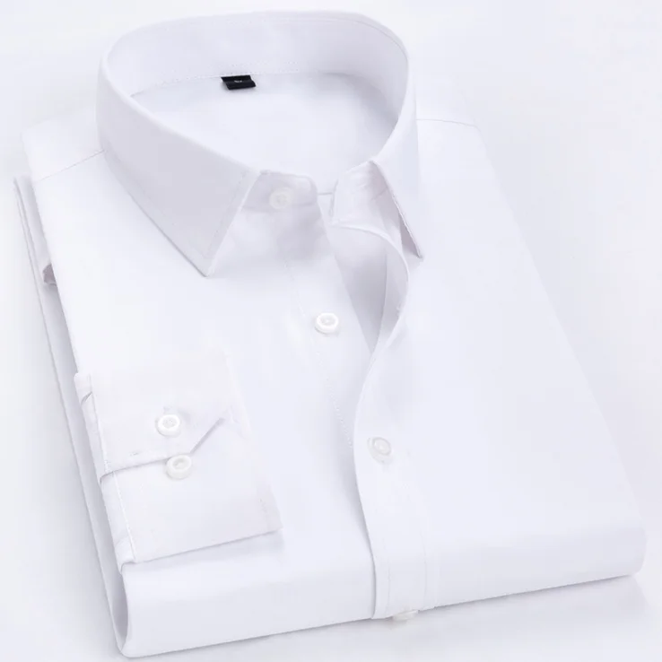 Мужская рубашка с длинным рукавом, без утюга