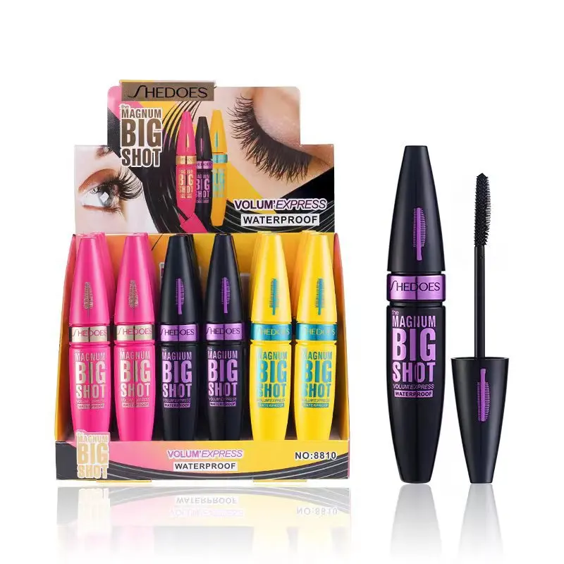 Hot Sell 3Colors Waterproof Sweatproof Enhance Eyelashes Mascara Custom Logo Dense Long Lasting 4D Mascara Waterproof