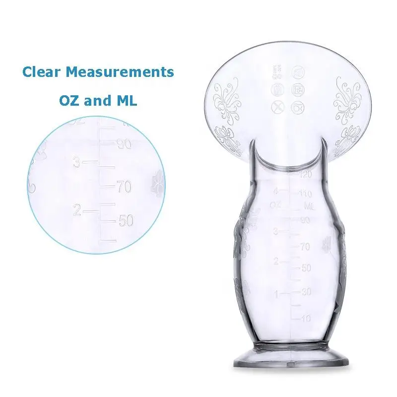 90ml Manual Hand Free haaka silicone breast pump milk saver with suction base leak-proof cover with stopper