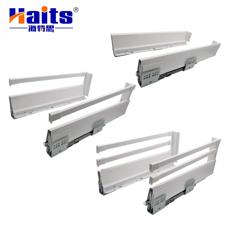 Квадратная трубка для выдвижных ящиков, телескоп для ящиков, металлическая коробка с мягким замком, элегантная мебель, фурнитура