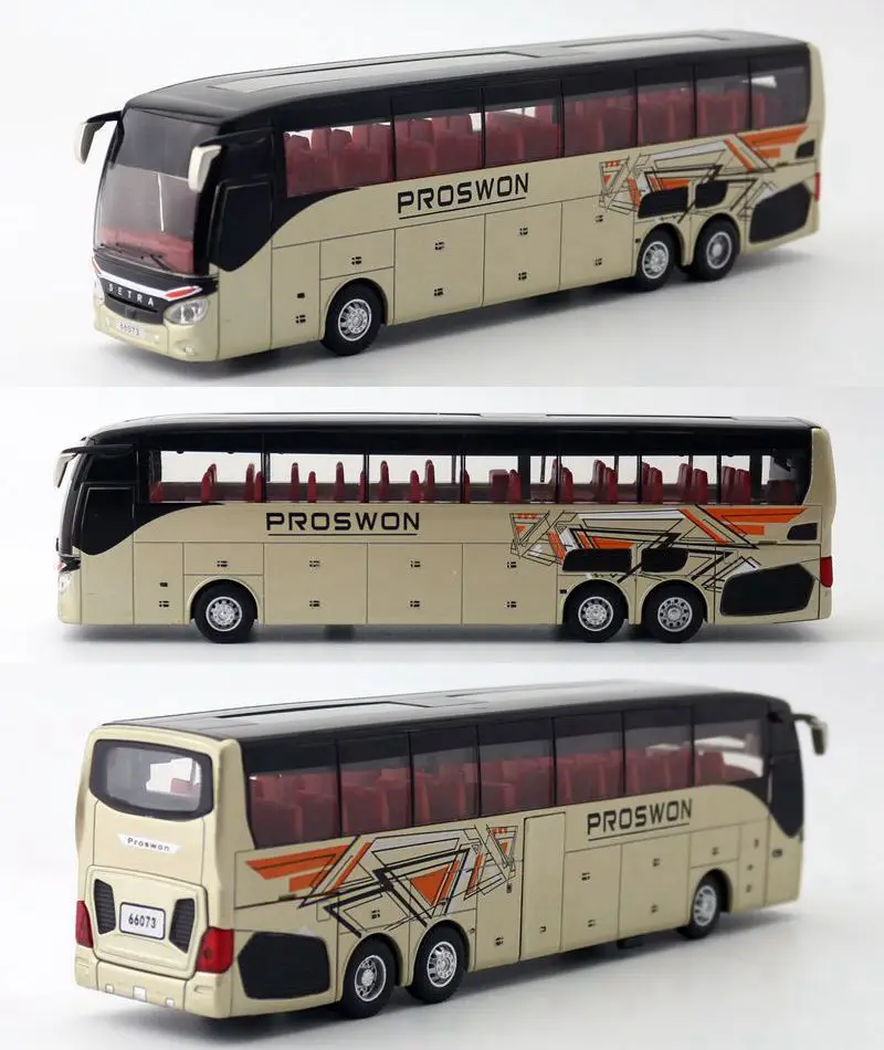 Hot Sale 1:32 alloy pull back bus model toy vehicle