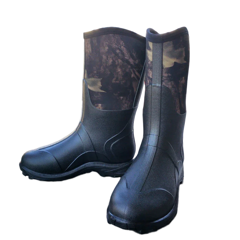 OBSHORSE Insulated Camo Hunting Snake Long Boots Waterproof Rain Cold Weather Mountain Lighted Neoprene Hunting Boots
