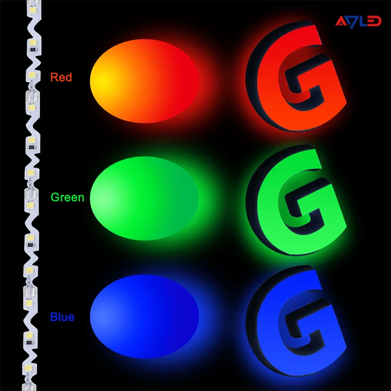 6mm Width Non-waterproof S Shape 2835 DC12V 5M Bendable DIY LED Strip Light Channel Letters Advertising Lamp