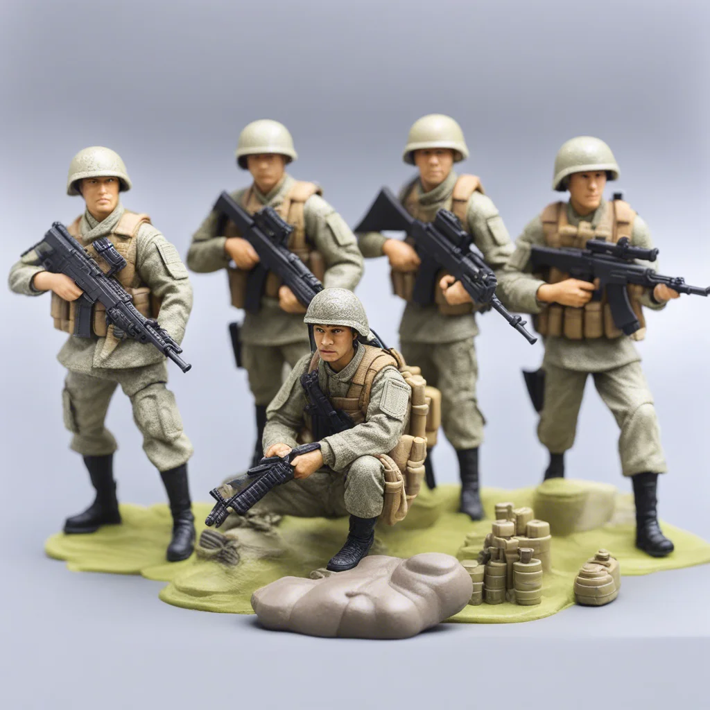 Soli Custom 6 inch Realistic Human Toy, 3D Plastic Military Toy PVC Figures Wholesale