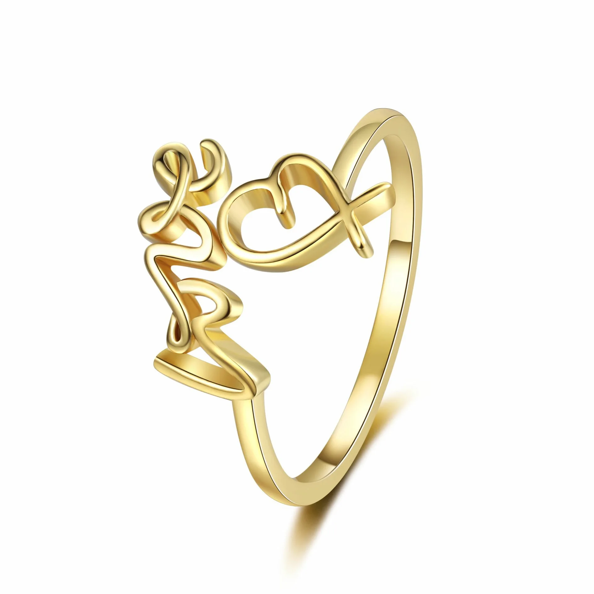 Simple Fashion Moroccan Wedding Rings Gold 18k  925 Sterling Silver Couples Set For Men Women Adjustable Love Heart Ring