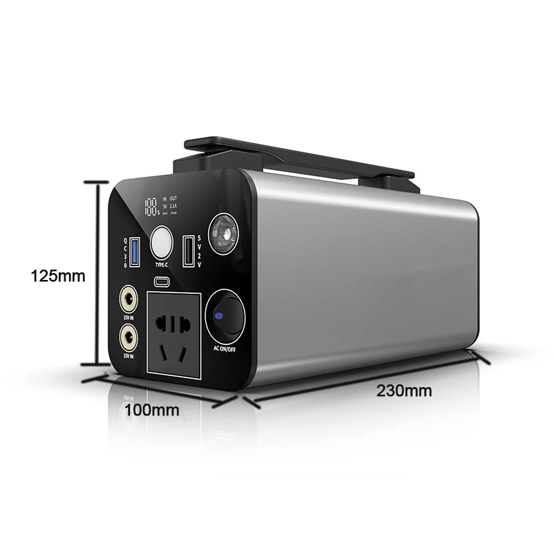 2024 Hot Sales 300W Portable Power Bank Ac Dc 60000mah Usb Type-C Power Station Power Packs For Travel Laptop Car Jump