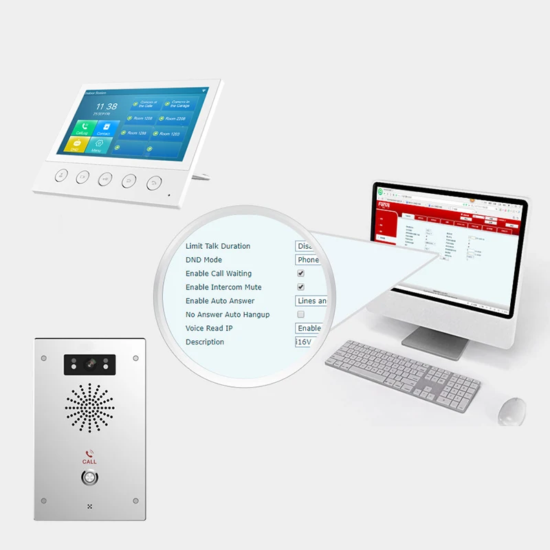 Apartment House 1080p Door Bell Intercom Guardman Security Guard Central Apartment Doorphone