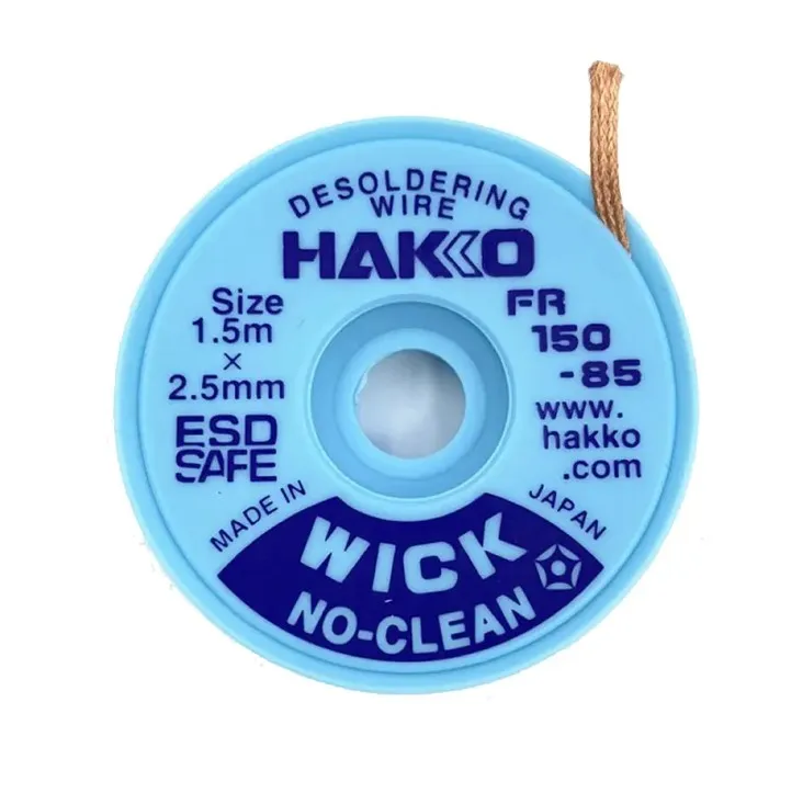 No Clean Wick Desoldering Braid ORIGINAL Halogen Free FR150  Easy To Use ESD Safe RoHS Compliant FR-150 Solder Wick