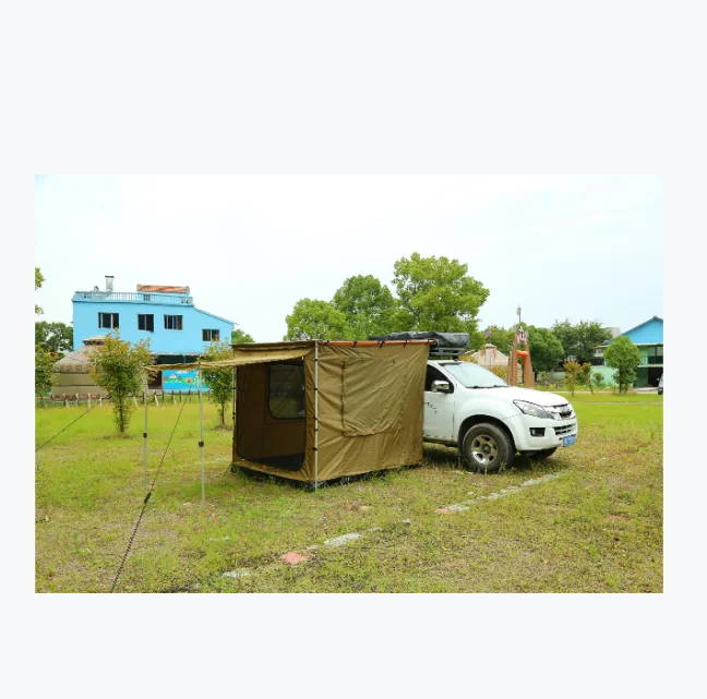 Waterproof Canvas 2.5m*2.5 CAR Awning Extension with Sidewalls Four-season Tent Total Waterproof 650G PVC Oxford 400G Canvas