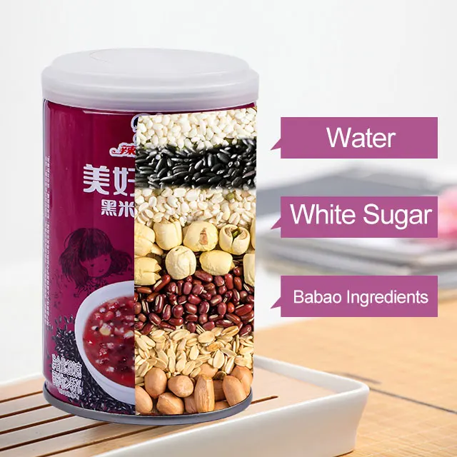  Лидер продаж Смешанная каша риса Congee Black Kerneled для завтрака