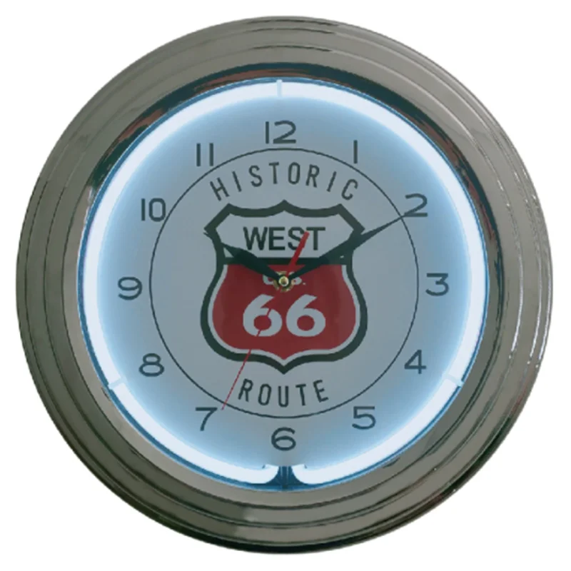 15 дюймовый Бар Декор США Route 66 заводская цена винтажные неоновые освещенные настенные