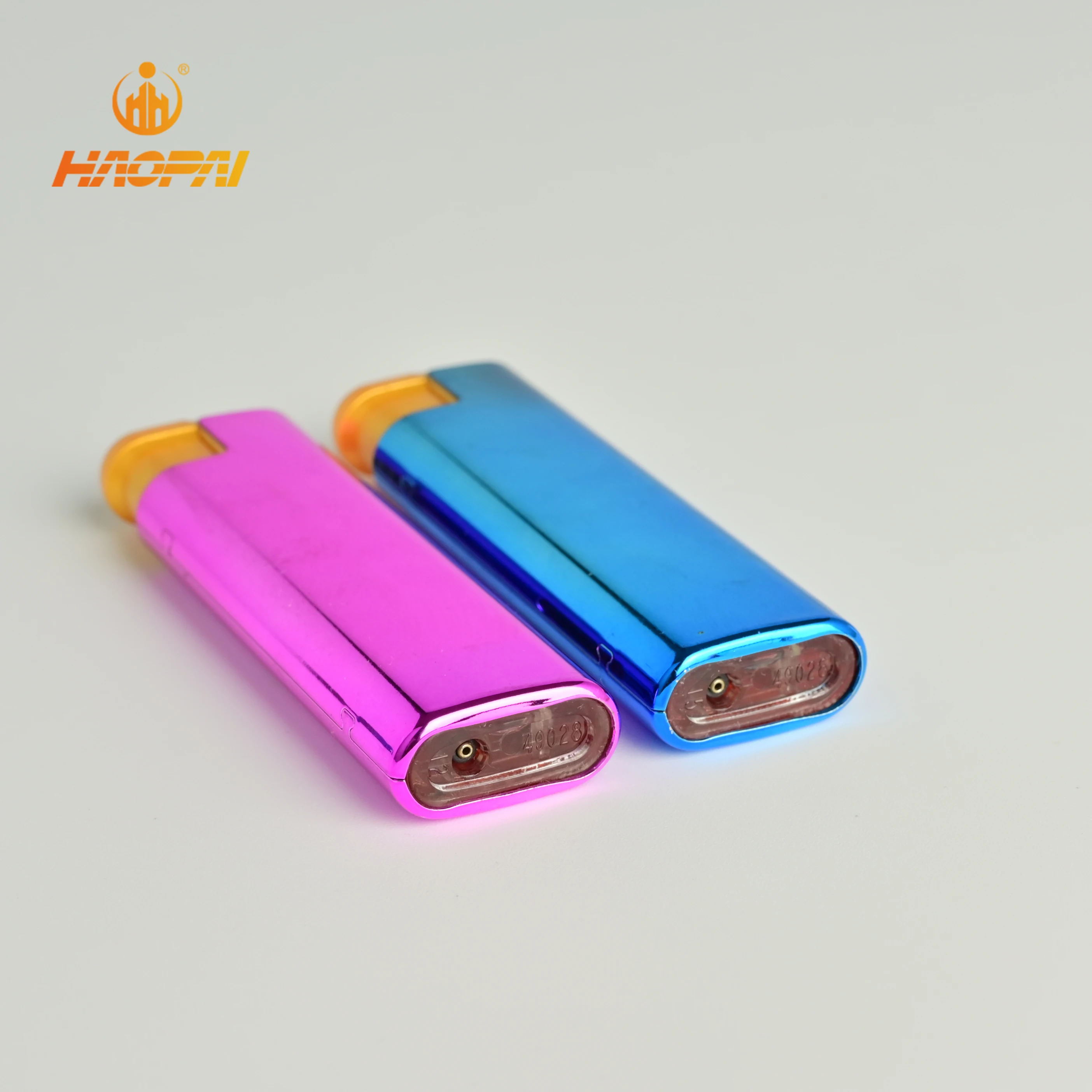 HP-P8A Iron Shell with Aluminum foil embossing  jet flame  Gas Lighter  Smoking Lighter  electric  Lighter  feuerzeug