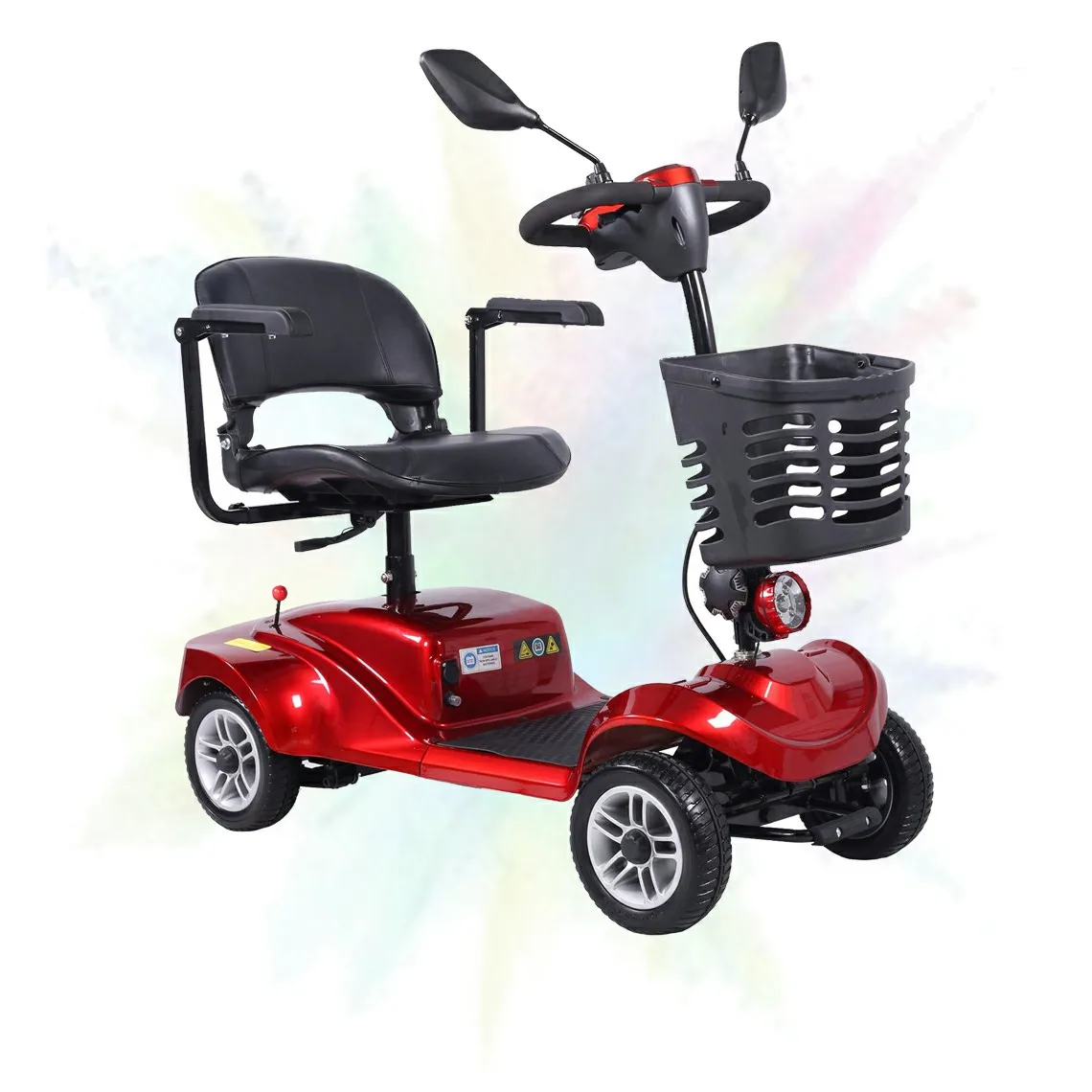 Disabled car electric mobility scooter electric foldable disabled scooter 3 wheel disability motorized scooter with basket