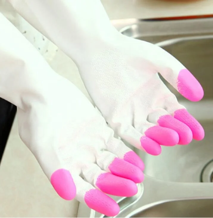 New design Waterproof Laundry Dish Latex Gloves / Housework Cleaning Rubber Gloves / Cleaning Plastic Pvc Gloves