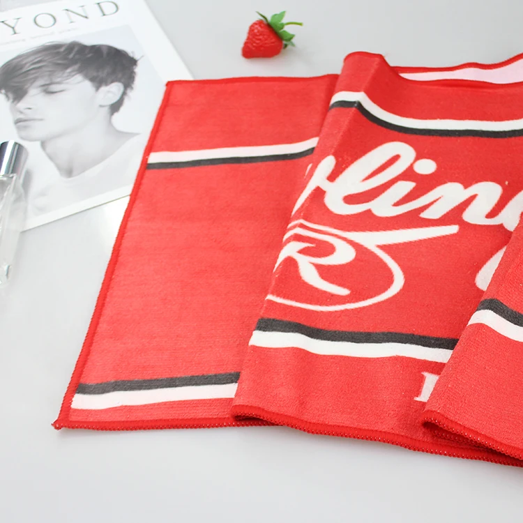 Customized Sports Towel Microfiber Sublimation Printed Towel With Logo For Gym