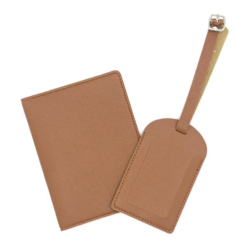 2023 ECO Passport Holder Cover Leather Travel Wallet Case RFID Blocking Document Organizer Sets