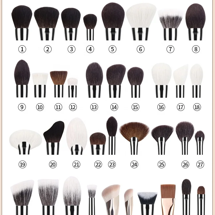 MSQ 26 pcs professional makeup brush set synthetic hair makeup sets beautiful marble makeup brush Butadiene Styrene
