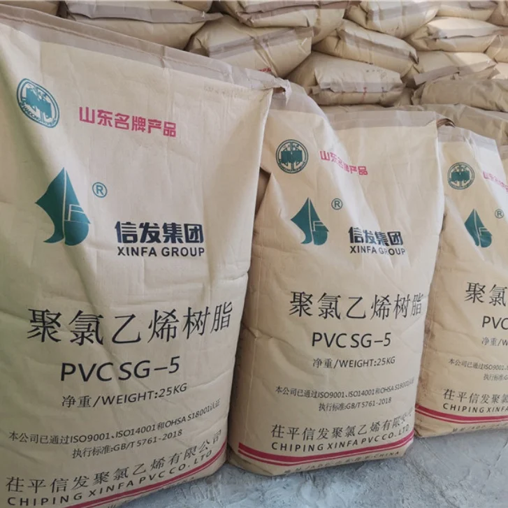 Hight Quality China Supplier Pvc Resin Sg3/sg5/sg7/sg8 K57 K58 K66 K67 K68 K70 Poly Vinyl Chloride (A)