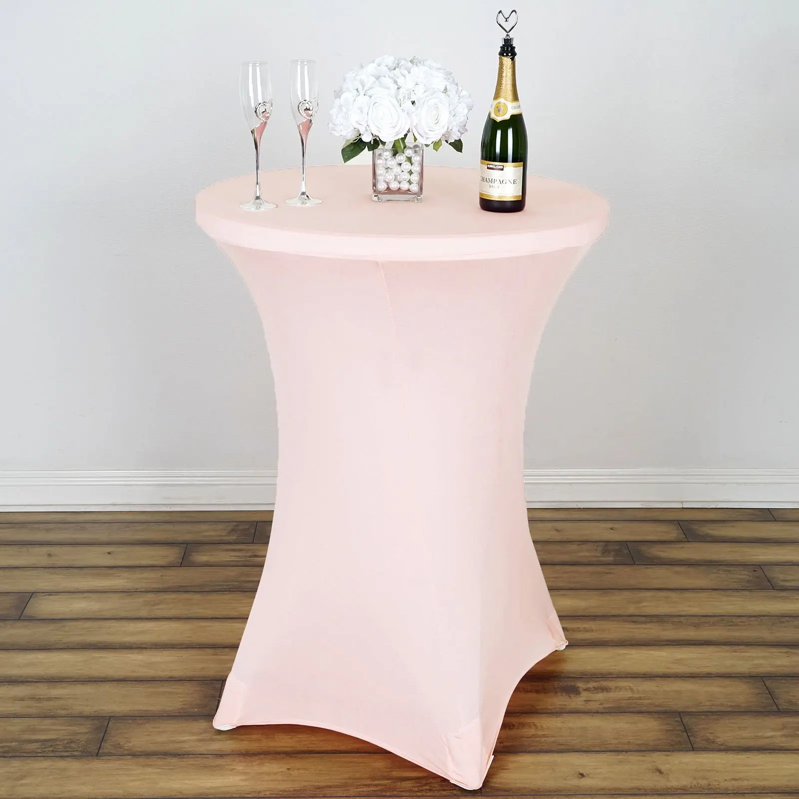 Stretch Spandex Cocktail Table Cover Cloth for Wedding, Banquet and Party