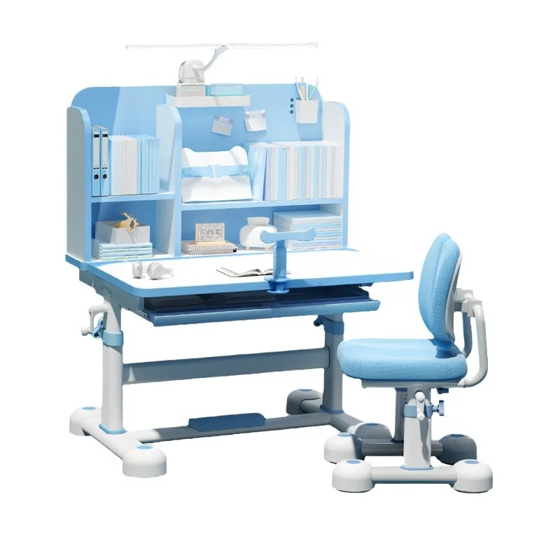 Manufacture Factory Direct Children Study Desk and Chair Set Kids Ergonomic Study Height Table and Chair set