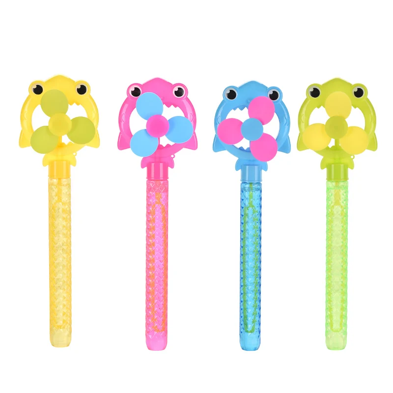 Summer party favors soap big giant water stick toy magic wand windmill crown bubble wand for children