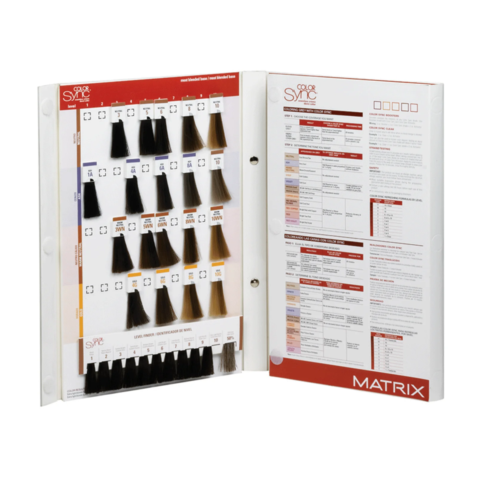 Collection Color Hair mixing empty cardboard swatch book, Hair swatch folder, Hair display sample folder
